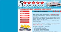 Desktop Screenshot of 5starsremovals.com